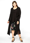 Cardigan long plissé DOLCE - black - #1