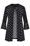 Jacket frill cuff DOTS - blue - #4