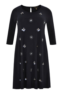 Dress beaded front DOLCE - blue - #4