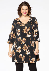 Tunic ROSE wide bottom - black - #1