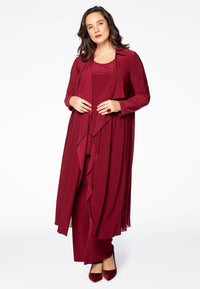 Trousers plissé DOLCE - red - #1