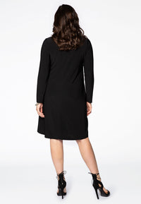 Dress DOLCE flower collar - black - #3