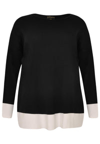 Pullover two-tone - black - #4