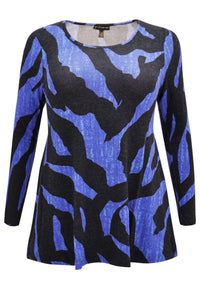 Tunic flare knit NICE - blue - #2