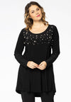 Tunic wide bottom strass DOLCE - black - #1