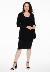 Tunic flare beaded DOLCE - black - #2