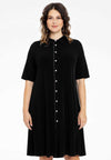 Blouse-Dress strass trim DOLCE - black