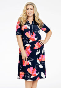 Dress A-line pearls LILY - blue - #2