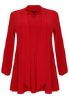 Tunic wide bottom bow DOLCE - red - #4