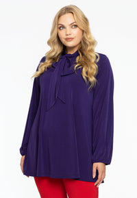 Tunic wide bottom bow DOLCE - purple - #1