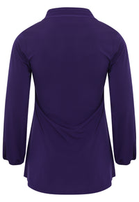 Tunic wide bottom bow DOLCE - purple - #5