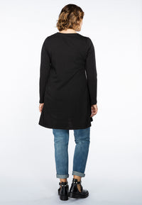 Tunic wide bottom bow tiger - black - #3