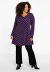 Tunic wide bottom FOULARD - purple - #1