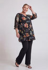 Tunic wide bottom lace PRINTEMPS - multi