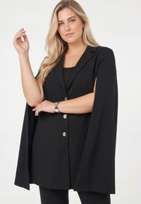 Blazer cape sleeve ECO VERO - black - #3