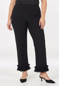 Trousers relaxed frill UNI DOLCE - black - #2