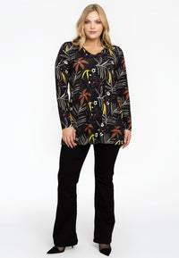 Tunic flare FLORA - black - #1