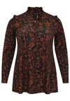 Tunic flare grandad collar IRIS - black - #4