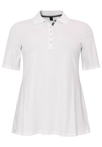 Polo shirt flare - white - #4