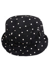 Rain hat DOTS - black