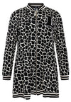 Cardi Jacket wide bottom GIRAFFE - black - #4