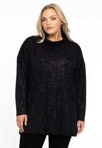 Pullover high neck GLAM - black - #2