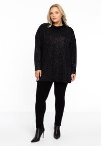 Pullover high neck GLAM - black - #1