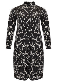 Blouse midi MASK - black - #4