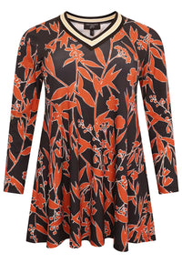 Tunic wide bottom AUTUMN - black - #4