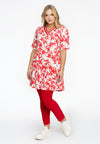 Tunic wide bottom with tape FIONA - white - #1