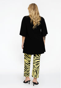 Tunic wide bottom slit DOLCE - black - #3