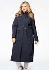 Raincoat waiststring long - blue - #2
