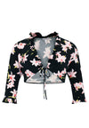 Shrug frills HIBISCUS - black - #4