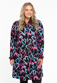 Bomber long HEARTS - black - #2