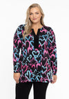 Tunic flare HEARTS - black - #2