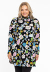 Shirt wide bottom FLOWERPOWER - black - #2