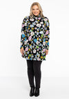 Shirt wide bottom FLOWERPOWER - black - #1