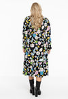 Jurk met V-hals FLOWERPOWER - black - #3