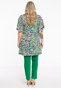 Tunic triangle neck TIFFANY - green - #3