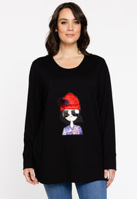 Sweatshirt patch VERO - black - #1