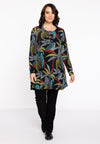 Tunic Wide Bottom PALM LEO - black - #1