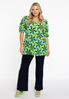 Tunic flare ESTELLE - turquoise - #1