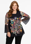 Tunic flare LINDA - black - #1