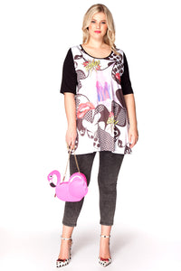 Shirt flare BANG! - black - #1