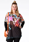Shirt wide graffiti - black - #2