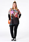 Shirt wide graffiti - black - #1