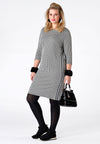 Dress pied-de-poule - black - #1