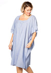 Tunic-blouse square STRIPE - blue - #2