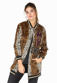 Jacket baseball leopard - brown - #2