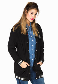 Jacket baseball application - black - #2